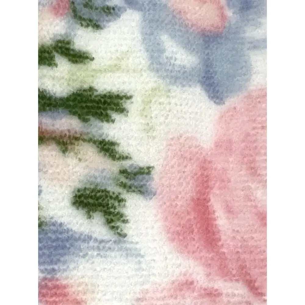Laura Ashley Bath Towel Set Quartet Floral 2 Pcs Pink Blue Green NWT